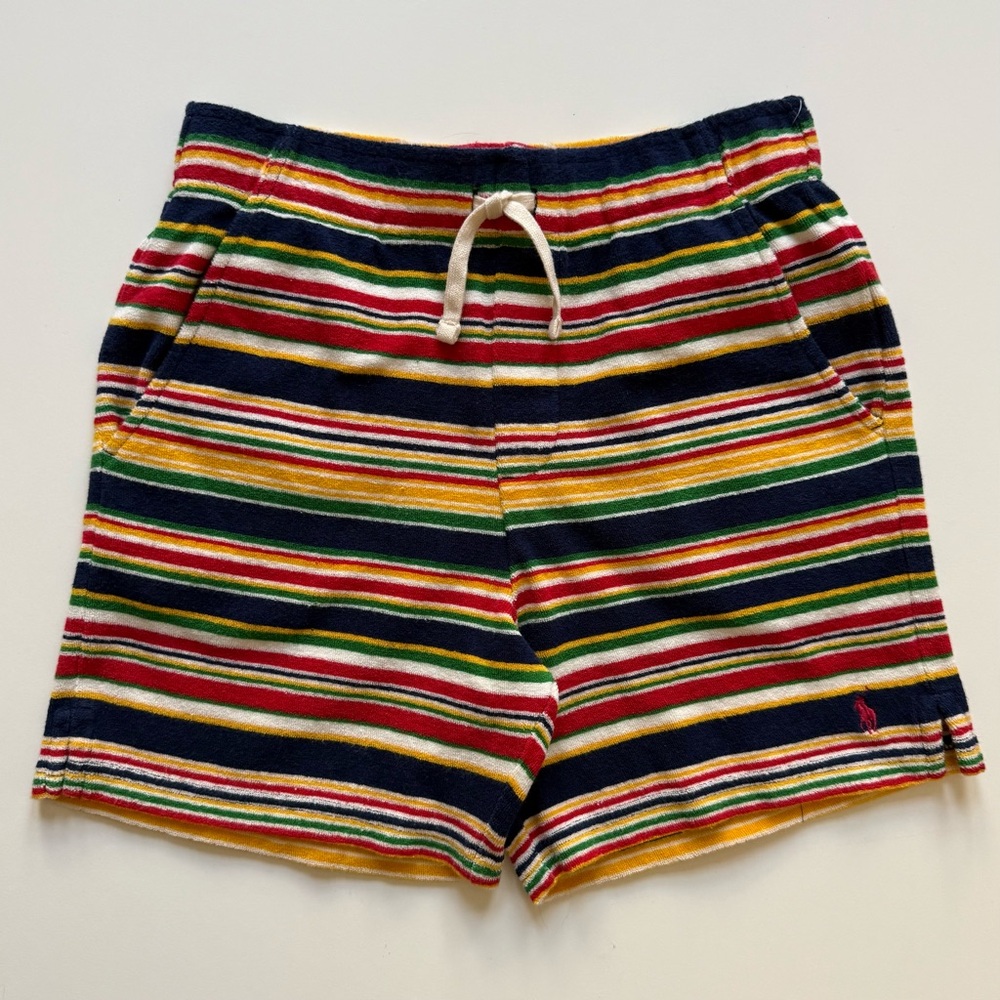 Polo Ralph Lauren Boys Striped Cotton Terry Short - Size M (10-12)